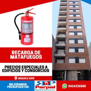 🧯 RECARGA DE MATAFUEGOS 📢 PRECIOS ESPECIALES A EDIFICIOS Y CONSORCIOS